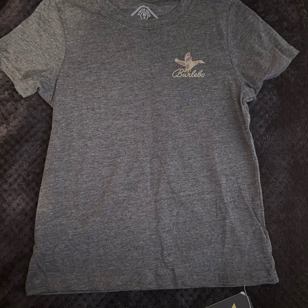 BURLEBO Heather Charcoal Gray Boys Tee